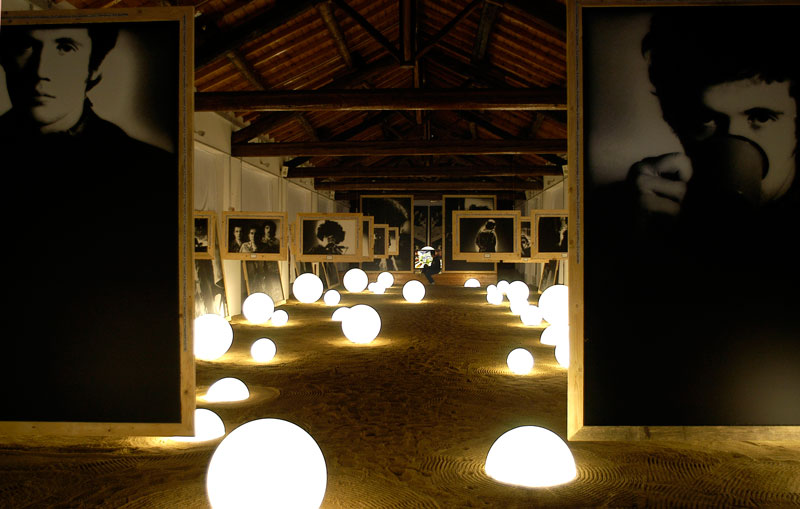 SLIDE lampadaire pour extérieur 1/2 GLOBO OUT