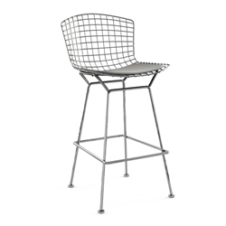 KNOLL tabouret hauteur bar avec coussin BERTOIA