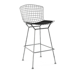 KNOLL tabouret hauteur bar avec coussin BERTOIA