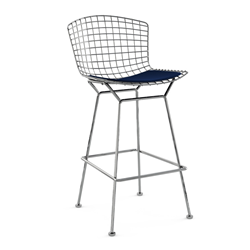 KNOLL tabouret hauteur bar avec coussin BERTOIA