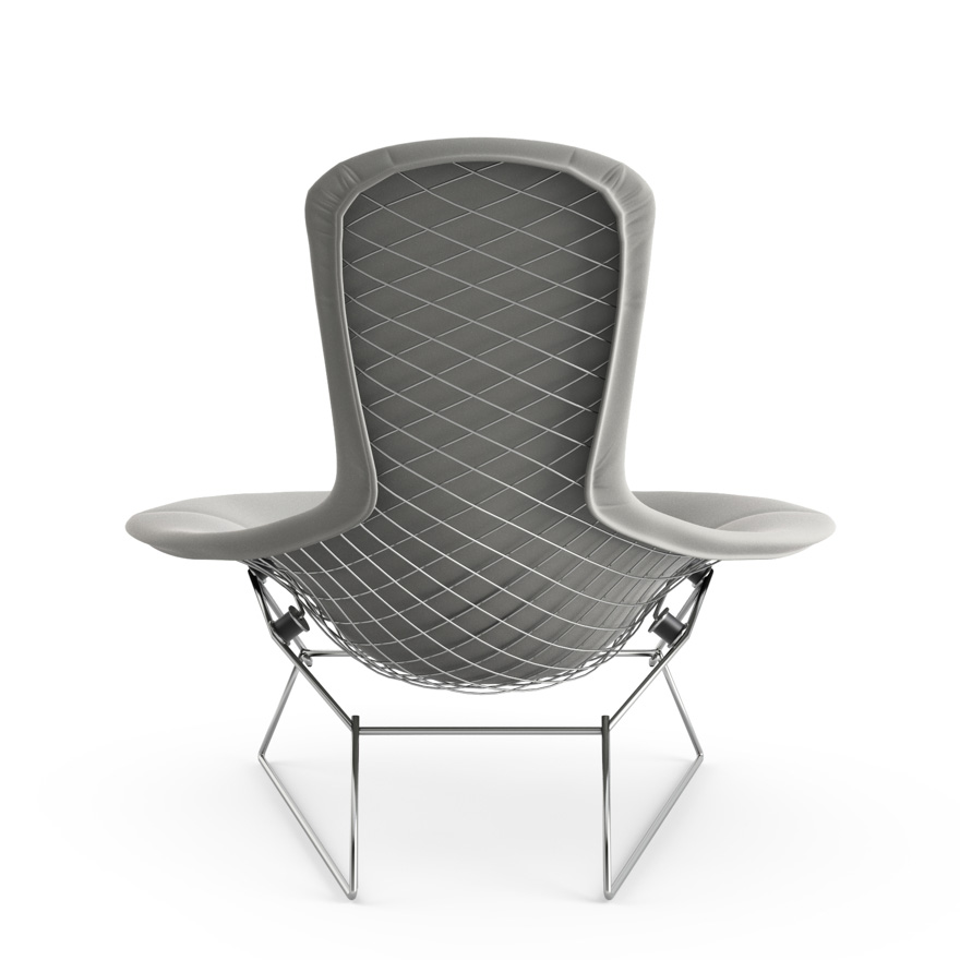 KNOLL fauteuil relax entièrement rembourrée BERTOIA