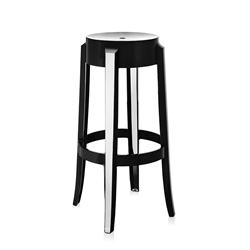 KARTELL tabouret CHARLES GHOST hauteur 75 cm