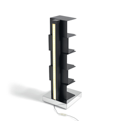 OPINION CIATTI bibliothèque avec éclairage à LED PTOLOMEO LUCE H 75 cm