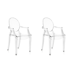 KARTELL set de 2 chaises LOUIS GHOST