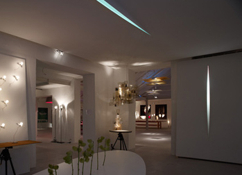 INGO MAURER lampe au plafond plafonnier / lampe murale applique SCHLITZ UP