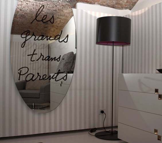 CASSINA miroir murale LES GRANDS TRANS-PARENTES