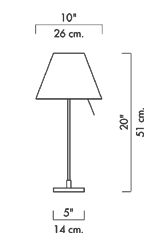 LUCEPLAN lampe de table COSTANZINA D13pi.c LED