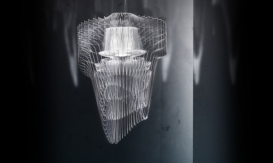 SLAMP lampe à suspension ARIA TRANSPARENT