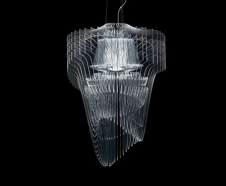 SLAMP lampe à suspension ARIA TRANSPARENT