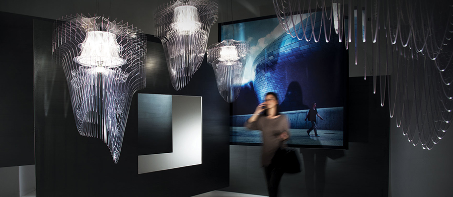 SLAMP lampe à suspension ARIA TRANSPARENT