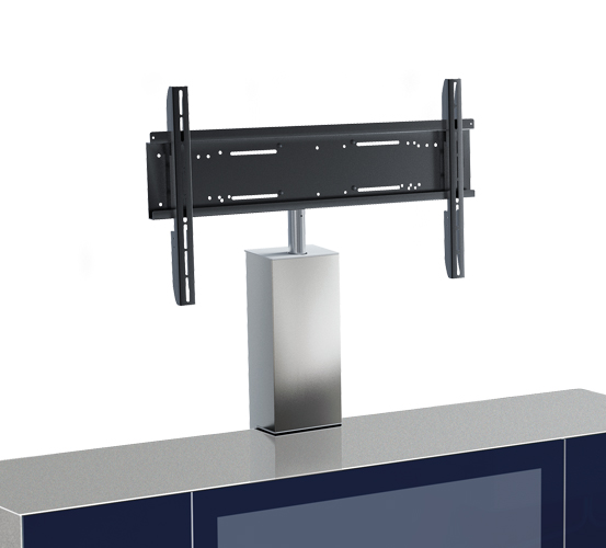 MUNARI colonne en acier inoxidable pour TV de 70" SP62+MI310