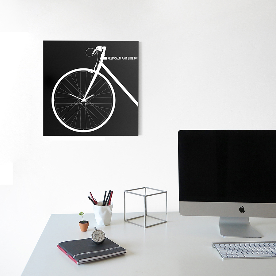 dESIGNoBJECT horloge murale BIKE CLOCK