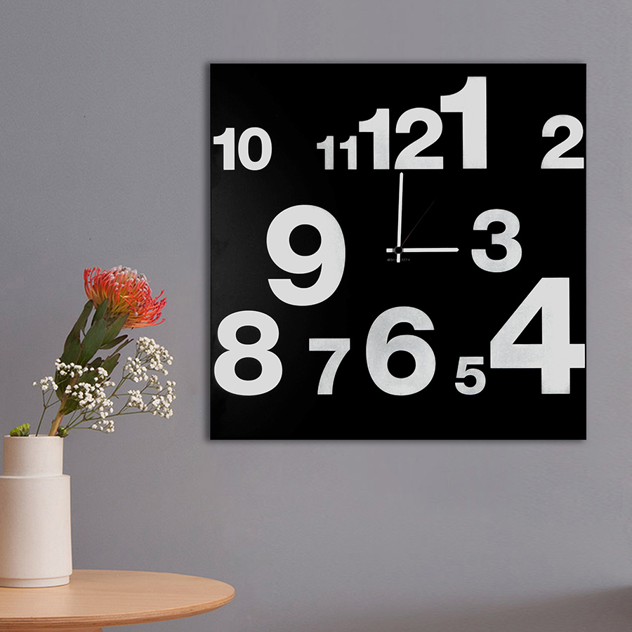dESIGNoBJECT horloge murale NUMBERS CLOCK