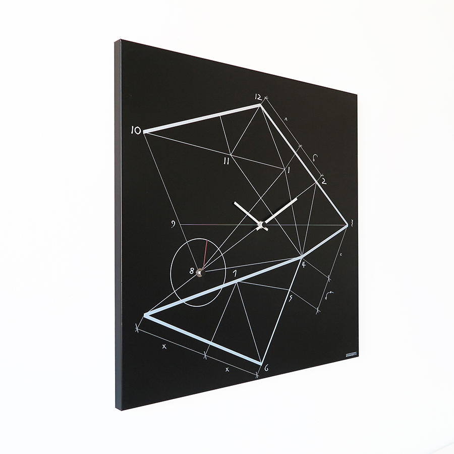 dESIGNoBJECT horloge murale TIME LINE