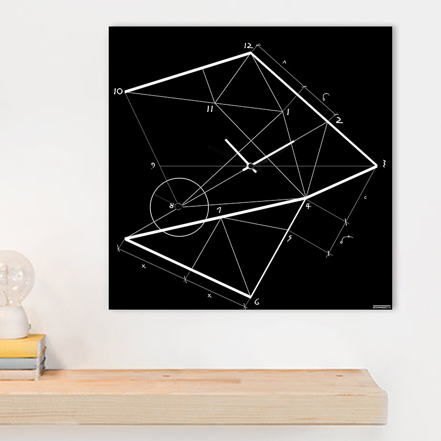 dESIGNoBJECT horloge murale TIME LINE