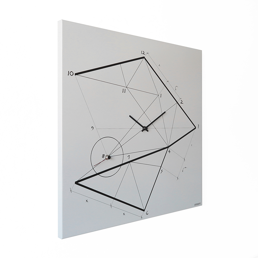 dESIGNoBJECT horloge murale TIME LINE