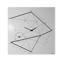 dESIGNoBJECT horloge murale TIME LINE