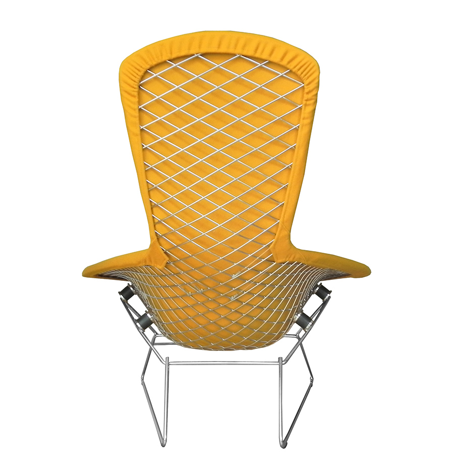 KNOLL fauteuil relax entièrement rembourrée BERTOIA