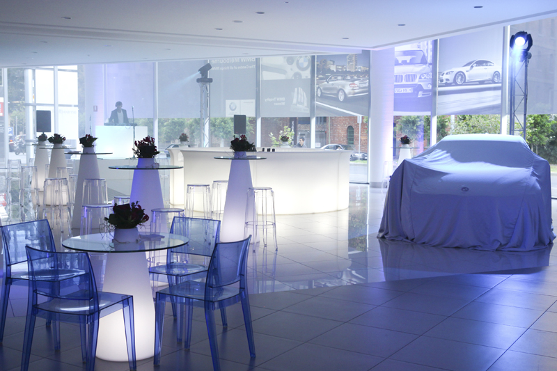 SLIDE composition de comptoirs lumineux BAR 6