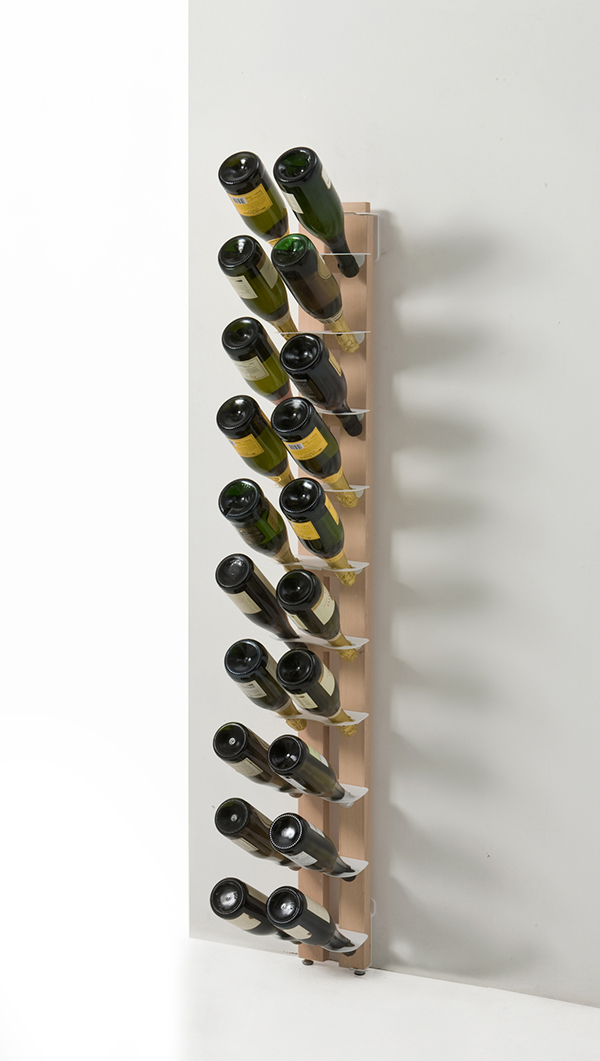 LE ZIE DI MILANO porte-bouteilles sur pied une face fixé au mur ZIA GAIA