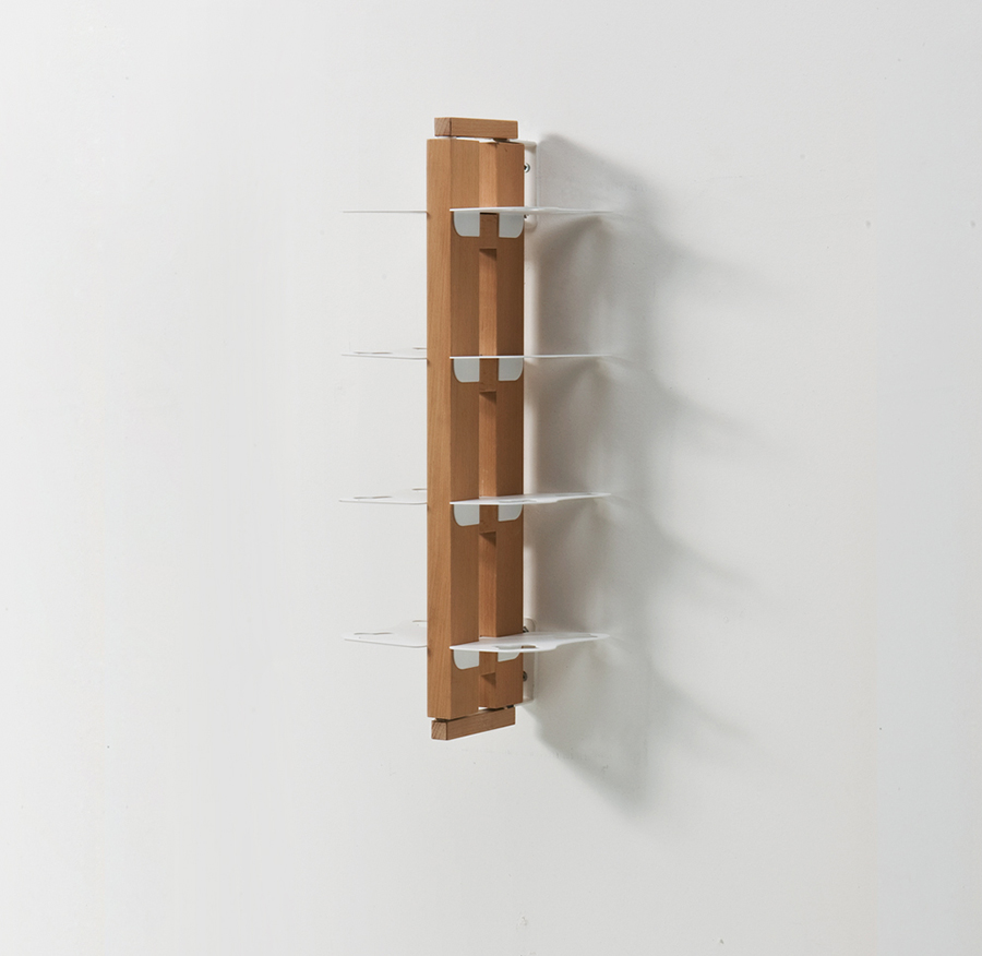 LE ZIE DI MILANO porte-bouteilles double face fixé au mur ZIA GAIA