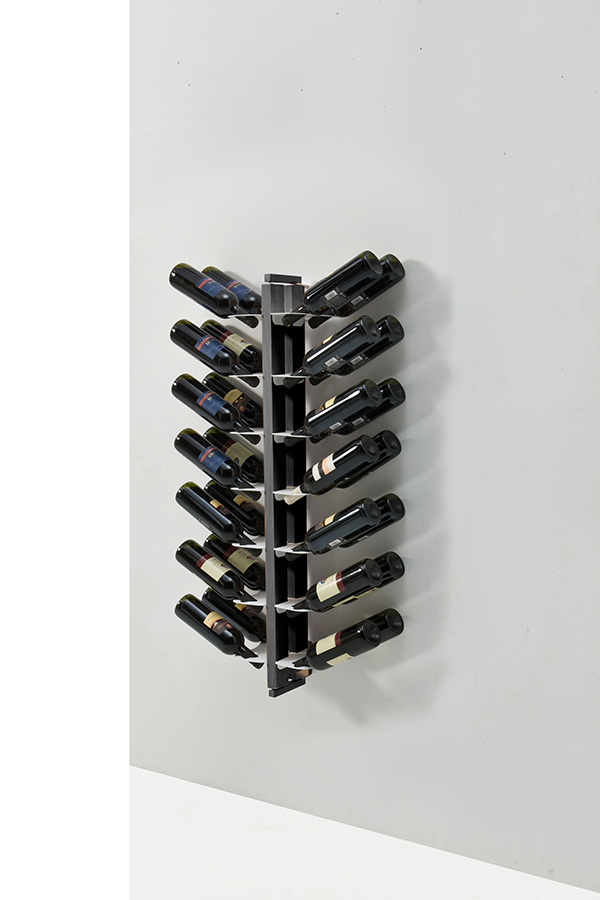 LE ZIE DI MILANO porte-bouteilles double face fixé au mur ZIA GAIA