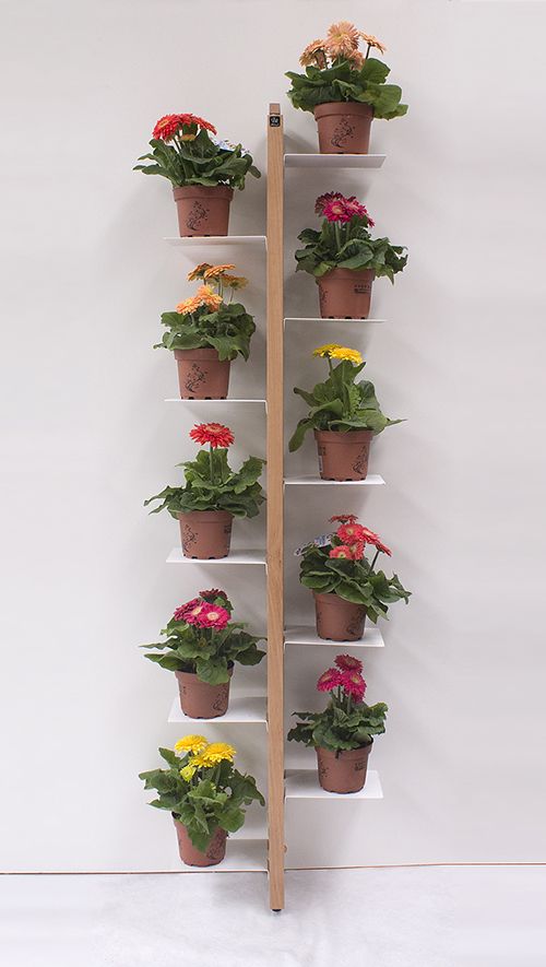 LE ZIE DI MILANO porte-plantes sur pied fixé au mur ZIA FLORA