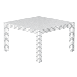 ZANOTTA table carré QUADERNA