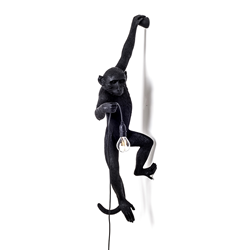 SELETTI lampe murale applique MONKEY LAMP à LED BLACK EDITION