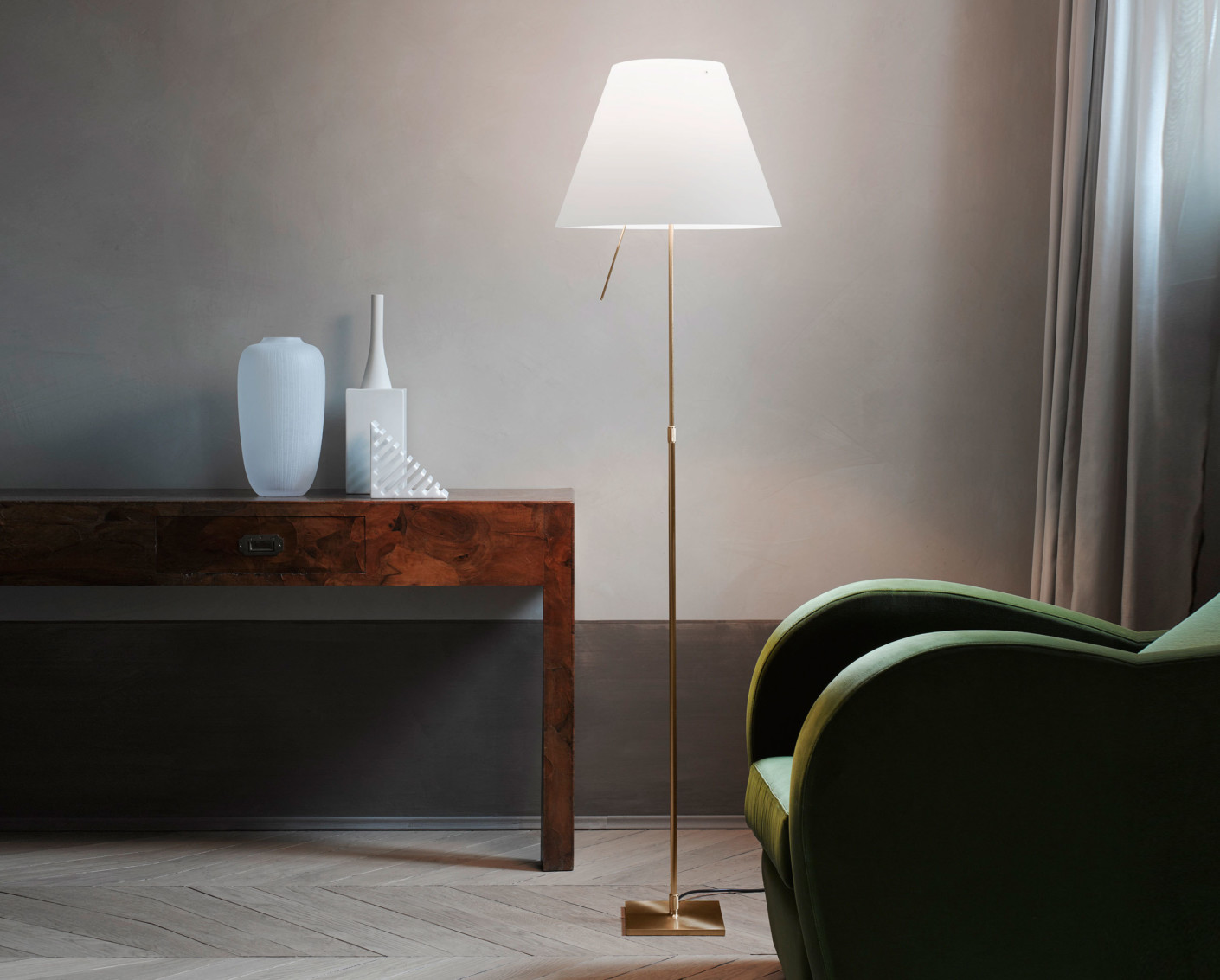 LUCEPLAN lampadaire COSTANZA BRASS D13t