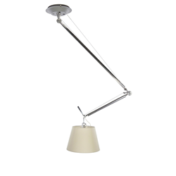 ARTEMIDE lampe à suspension TOLOMEO DECENTRATA DIFFUSEUR parchemin