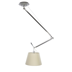 ARTEMIDE lampe à suspension TOLOMEO DECENTRATA DIFFUSEUR parchemin