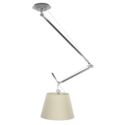 ARTEMIDE lampe à suspension TOLOMEO DECENTRATA DIFFUSEUR parchemin