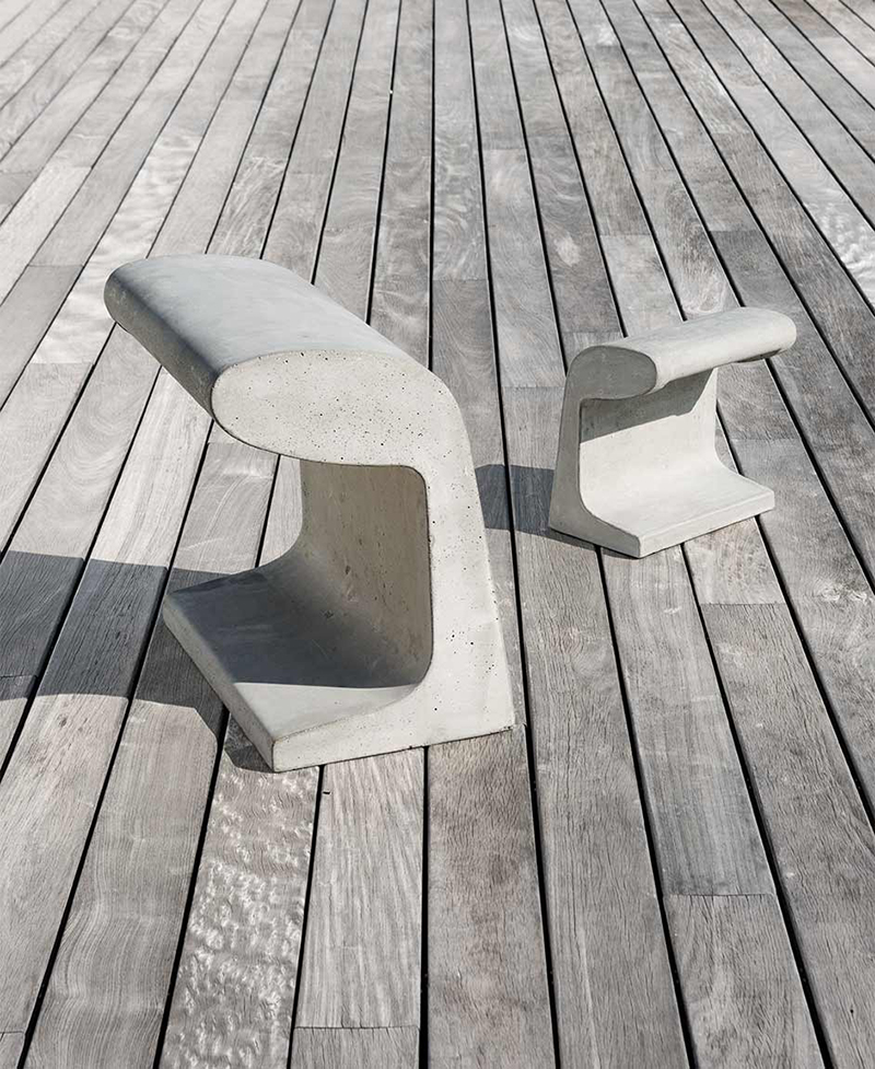 NEMO lampe de table ou lampadaire BORNE BÉTON GRANDE