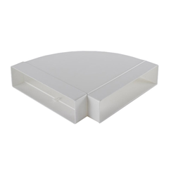 ELICA raccord horizontale courbe 90° KIT0121016 218x55 mm pour hotte en recyclage NIKOLATESLA