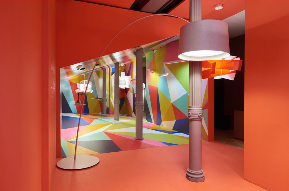 FOSCARINI lampadaire TWICE AS TWIGGY