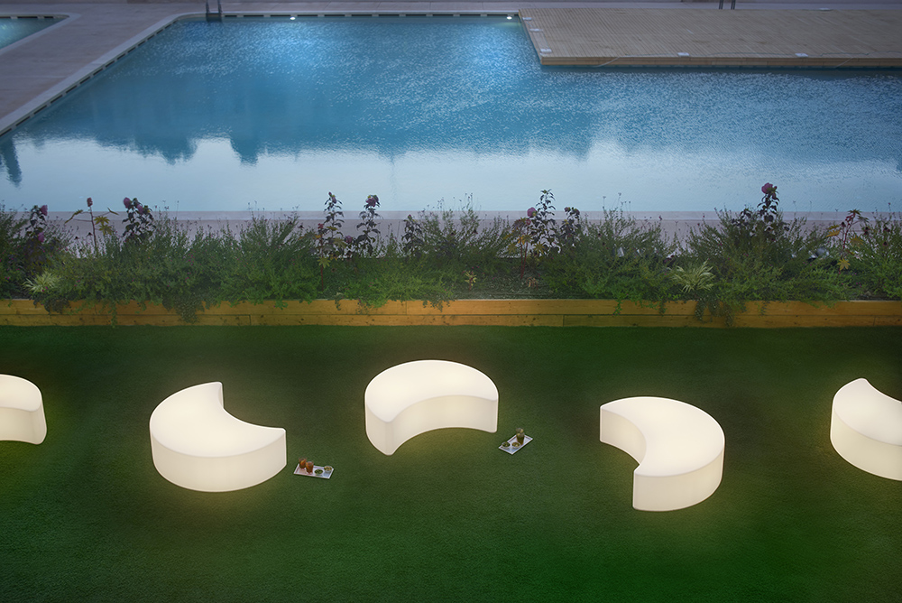 SLIDE banc lumineux MOON