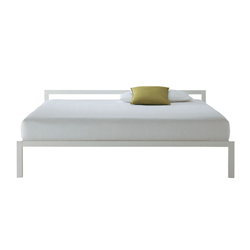 MDF ITALIA lit deux places ALUMINIUM BED