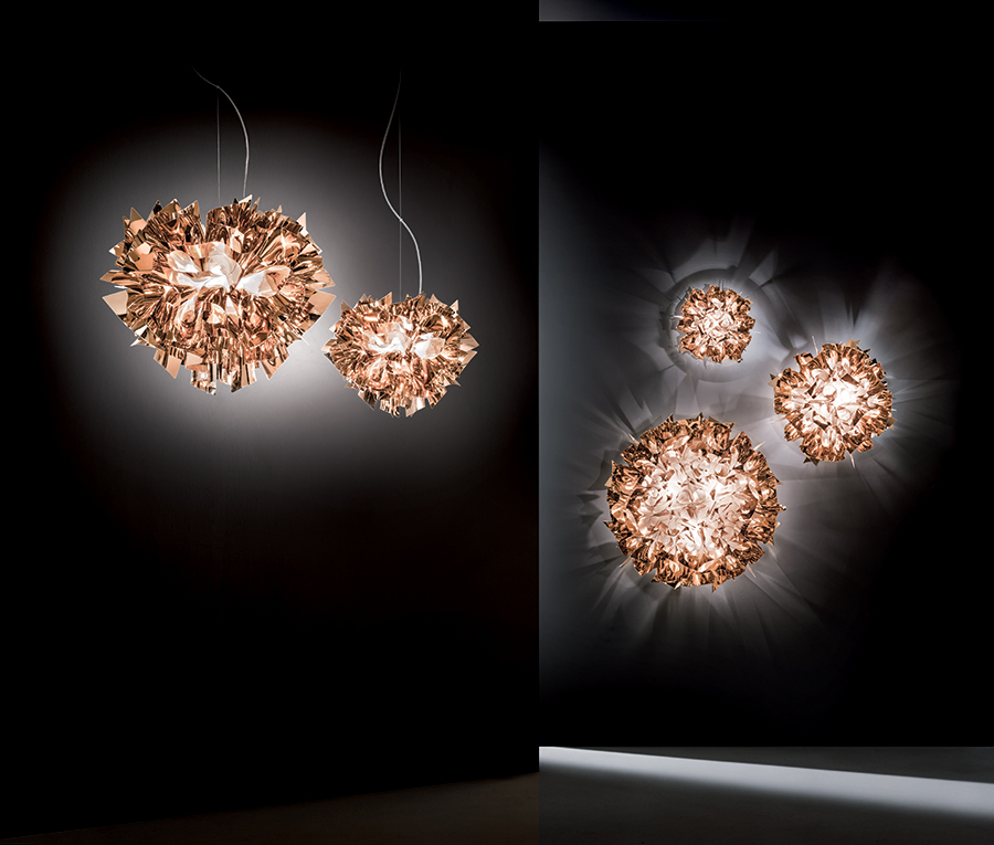 SLAMP lampe à suspension VELI SUSPENSION COPPER