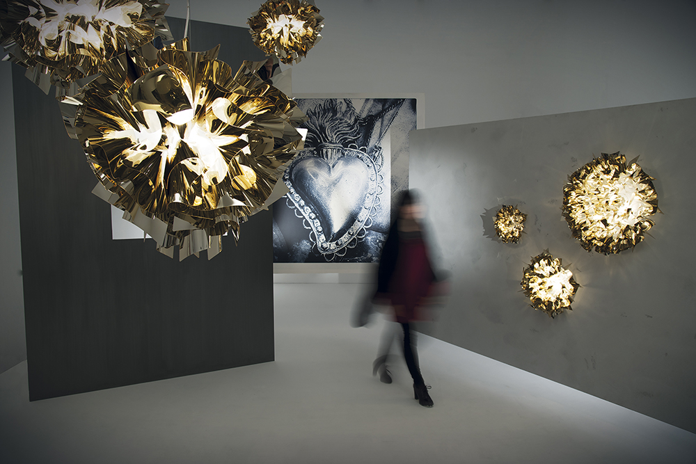 SLAMP lampe à suspension VELI SUSPENSION GOLD