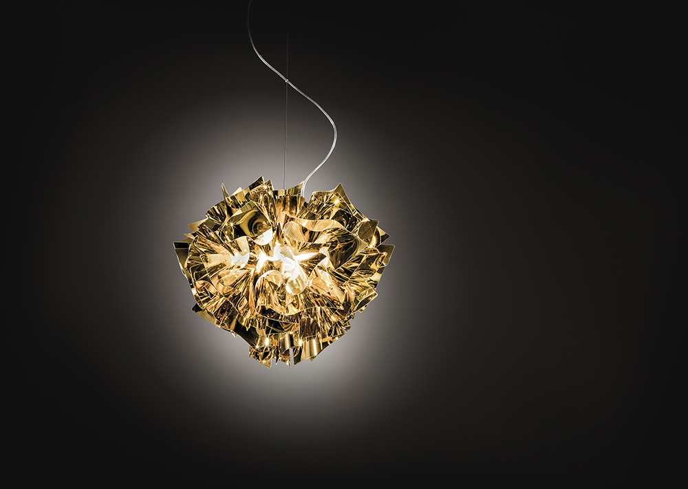 SLAMP lampe à suspension VELI SUSPENSION GOLD
