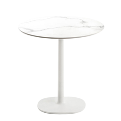 KARTELL table MULTIPLO avec plateau rond Ø 78 cm et petite base carrée