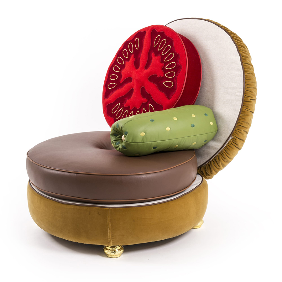 SELETTI fauteuil rembourré BURGER CHAIR