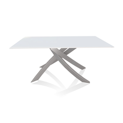 BONTEMPI CASA table avec structure gris clair ARTISTICO 20.13 160x90 cm