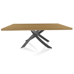 BONTEMPI CASA table avec structure anthracite ARTISTICO 20.01 200x106 cm