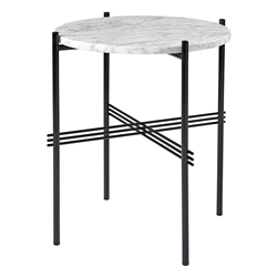 GUBI table basse ronde structure noire TS Ø 40 x 51 cm