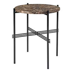 GUBI table basse ronde structure noire TS Ø 40 x 51 cm