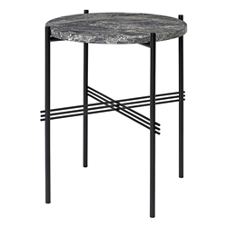 GUBI table basse ronde structure noire TS Ø 40 x 51 cm