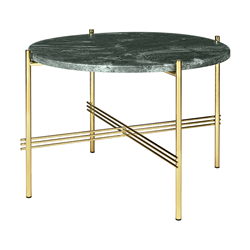 GUBI table basse ronde structure laiton TS Ø 55 x 41 cm