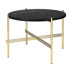 GUBI table basse ronde structure laiton TS Ø 55 x 41 cm